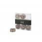 Bougies chauffe plat taupe