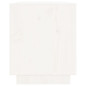 Meuble TV Blanc 110,5x35x44 cm Bois de pin massif