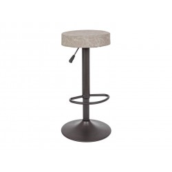 Tabouret bar Piper gris clair vintage