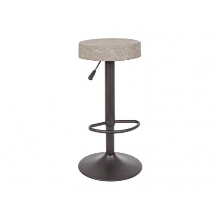 Tabouret bar Piper gris clair vintage