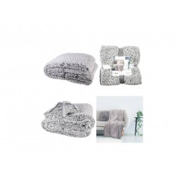 Plaid Sherpa Gris - 120x150cm