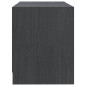 Meuble TV Gris 80x31x39 cm Bois de pin massif