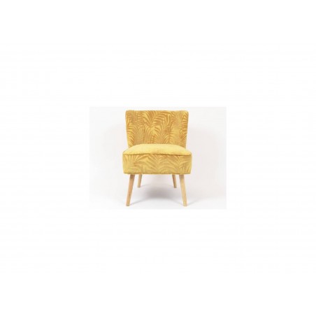 Leoni - fauteuil moutarde