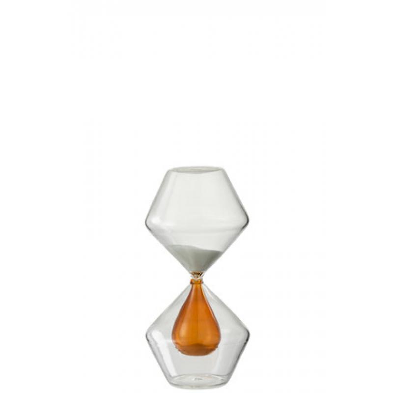 Sablier double verre ocre