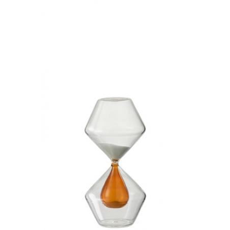 Sablier double verre ocre