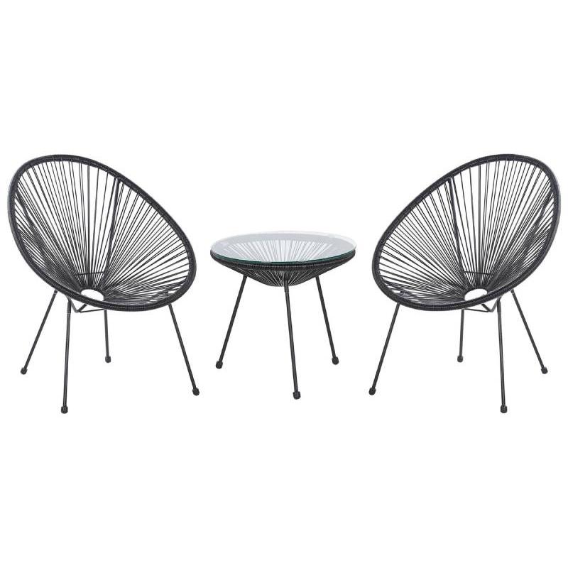 Set Fauteuils Spaghetti et Table