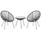 Set Fauteuils Spaghetti et Table