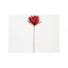 Branche fleur rouge 72 cm