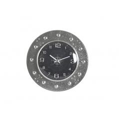 Horloge métal design argent