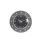 Horloge métal design argent