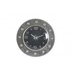 Horloge métal design argent