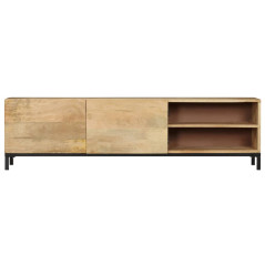 Meuble TV 145 x 30 x 41 cm Bois massif de manguier