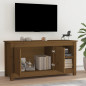 Meuble TV Marron miel 103x36,5x52 cm Bois de pin massif