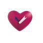 Horloge Spirit coeur fuchsia