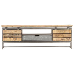 Meuble TV 120 x 30 x 40 cm Bois massif de manguier