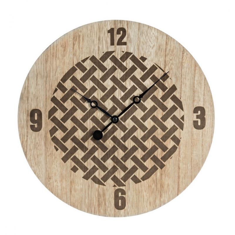 Horloge murale Allie marron