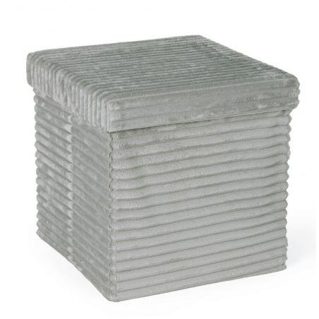 Pouf coffre pliable Sedona gris