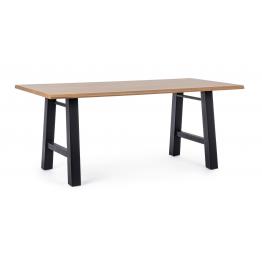 Table fred noir 180x90