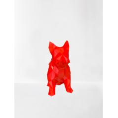 Bouledogue 3D rouge