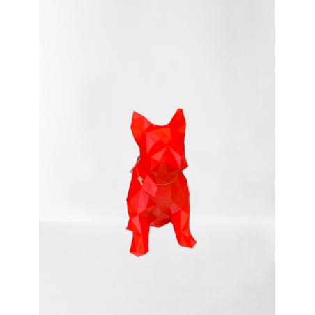 Bouledogue 3D rouge