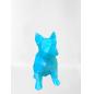 Bouledogue 3D - Bleu clair