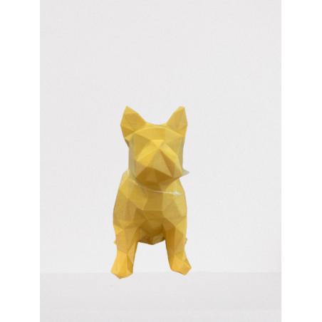 Bouledogue 3D doré