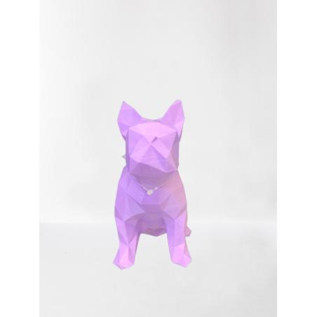 Bouledogue 3D violet
