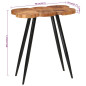 Table de bar en rondins 90x54x105 cm bois d'acacia solide