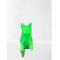 Bouledogue 3D - Vert fluo