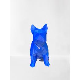 Bouledogue 3D bleu foncé