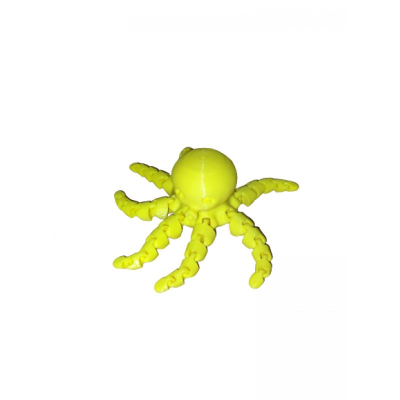 Poulpe articulé 3D - Jaune