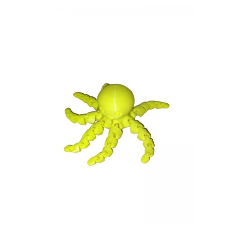 Poulpe articulé 3D jaune