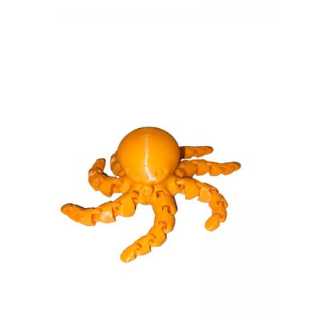 Poulpe articulé 3D orange