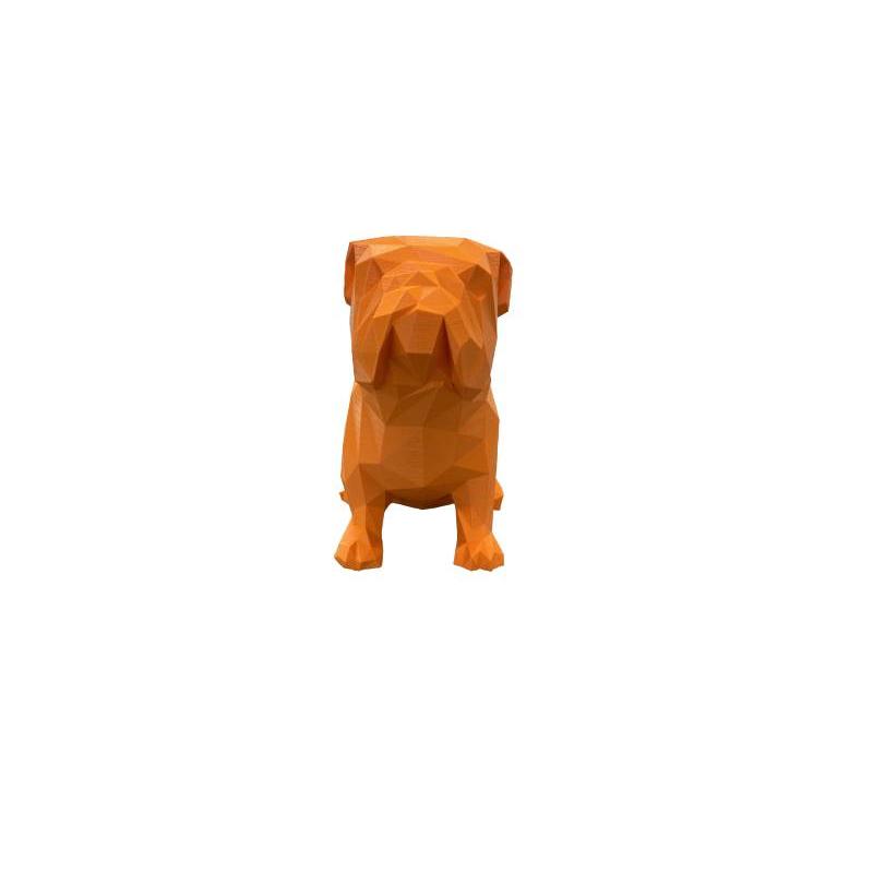 Bouledogue anglais 3D - Orange