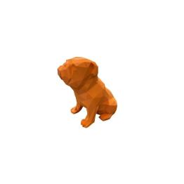 Bouledogue anglais 3D - Orange