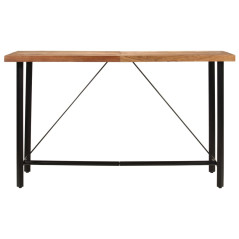 Table de bar 180x70x107 cm bois massif d'acacia et fer