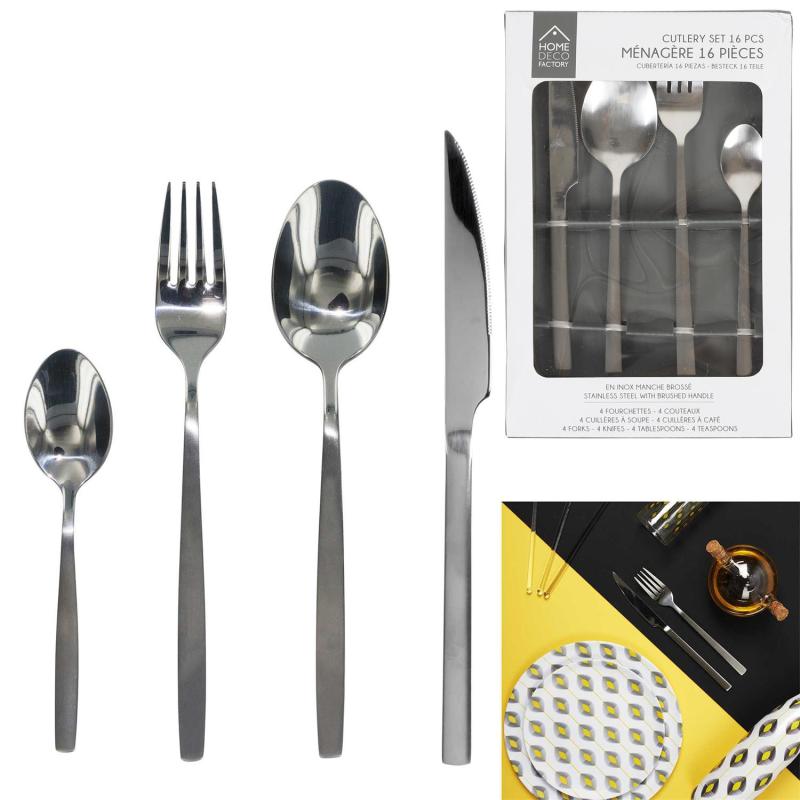 Ménagère inox argenté - 16 pièces Ménagère inox argenté - 16 pièces