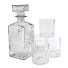 Carafe à whisky et verre x4