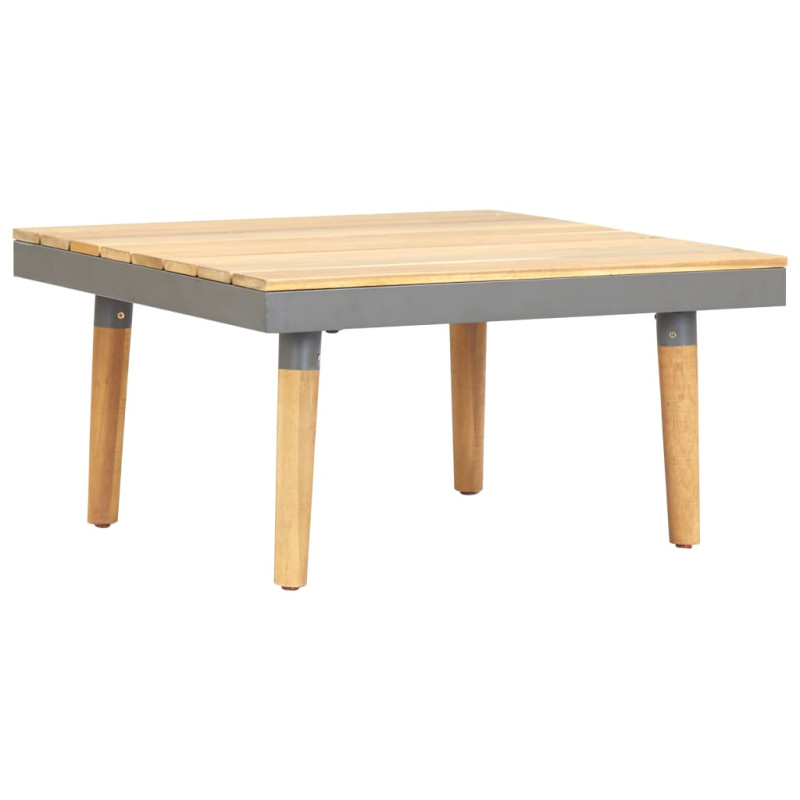 Table basse de jardin 60x60x31,5 cm Bois solide d'acacia