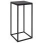 Tables d'appoint 2 pcs Noir Acier