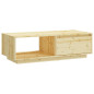 Table basse 110x50x33,5 cm Bois de sapin massif