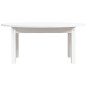 Table basse Blanc 80x40x35 cm Bois massif de pin