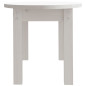 Table basse Blanc 80x40x35 cm Bois massif de pin