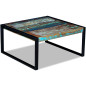 Table basse Bois de récupération massif 80 x 80 x 40 cm