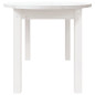 Table basse Blanc 110x55x45 cm Bois massif de pin