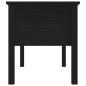 Table basse Noir 102x49x55 cm Bois massif de pin