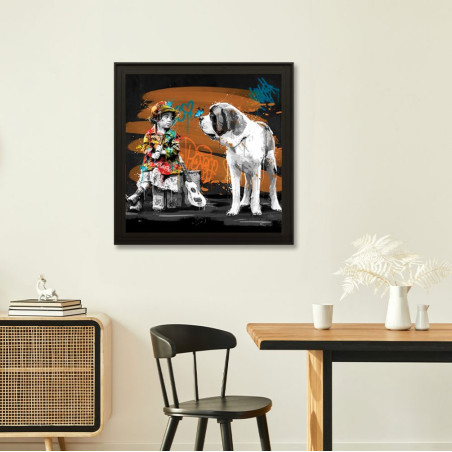 La petite fille, le chien et le papillon - Romaric