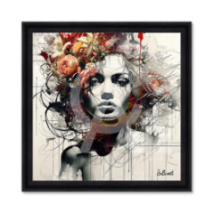 Femme Fleur Orange – Sylvain Binet