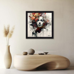 Femme Fleur Orange – Sylvain Binet