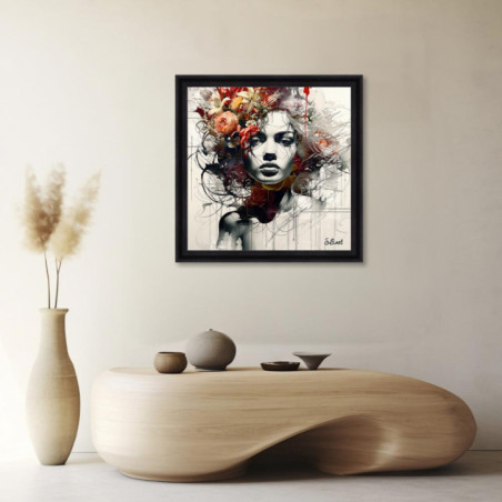 Femme Fleur Orange – Sylvain Binet